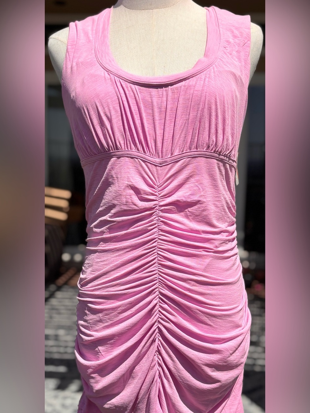 NWT! Free People Tennis Pickleball Rushed Dress Liner Shorts Pocket Pink Aura ~L